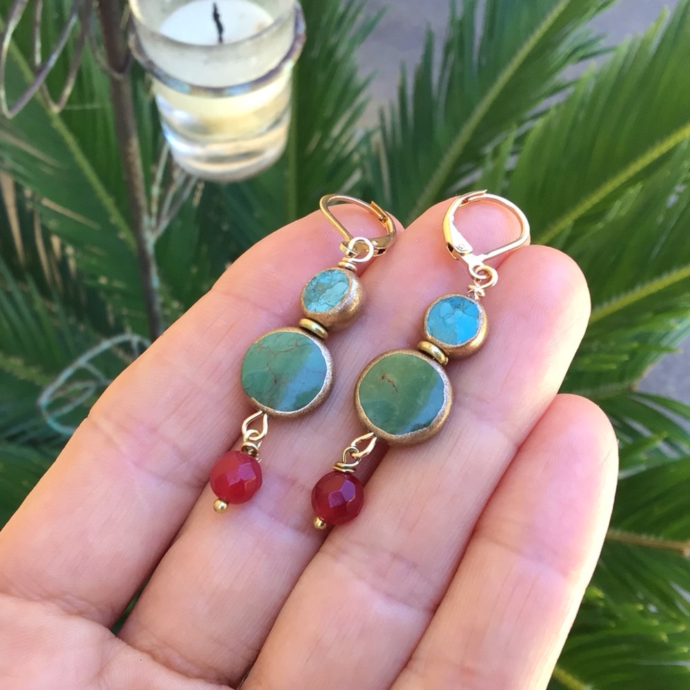 Turquoise Earrings Sundance Charm - Picture 9 of 11
